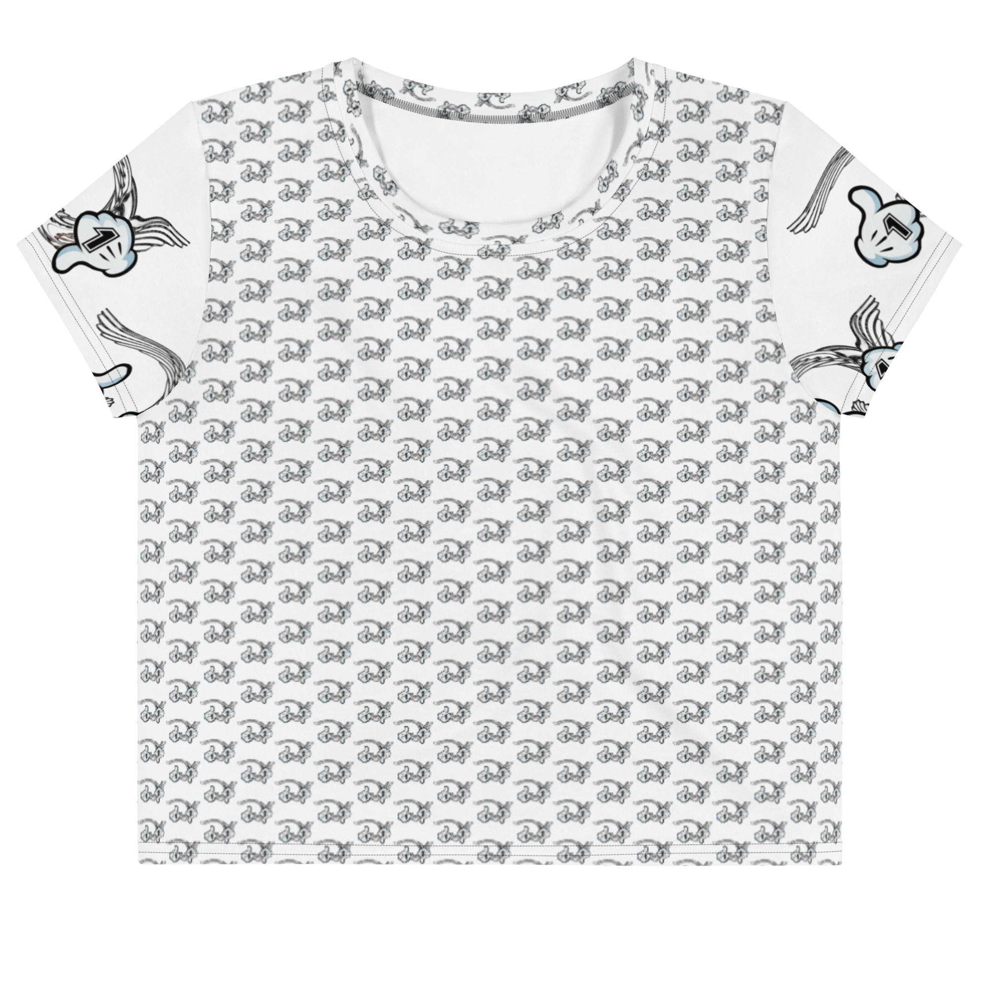 All-Over Print Crop Tee