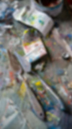 Tubes of Paint in Northlight Gallery in San Anselmo - Marin Modern Art Gallery Featuring Douglas Andelin