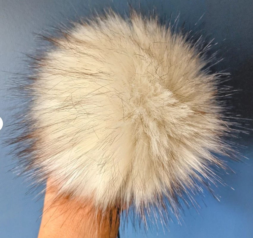 Toasted Marshmallow Faux Fur Pom