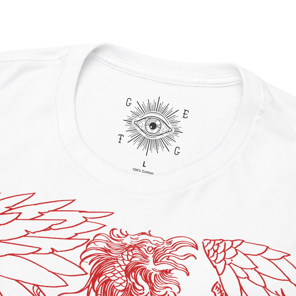 Pikkukuva: Unisex Heavy Cotton T-Shirt "The Red Phoenix"