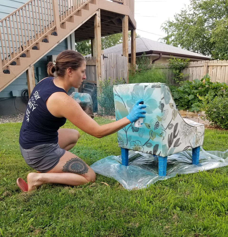 How to Spray Paint an Upholstered Chair