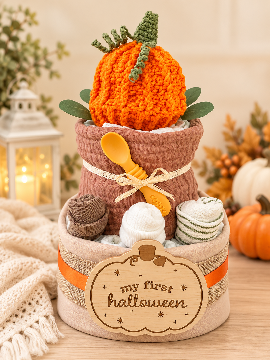My 1st Halloween Diaper Cake