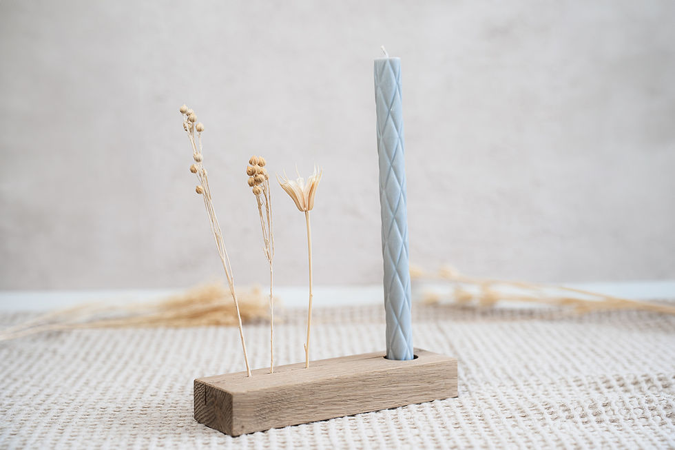 Miniaturbild: Holzkerzenhalter