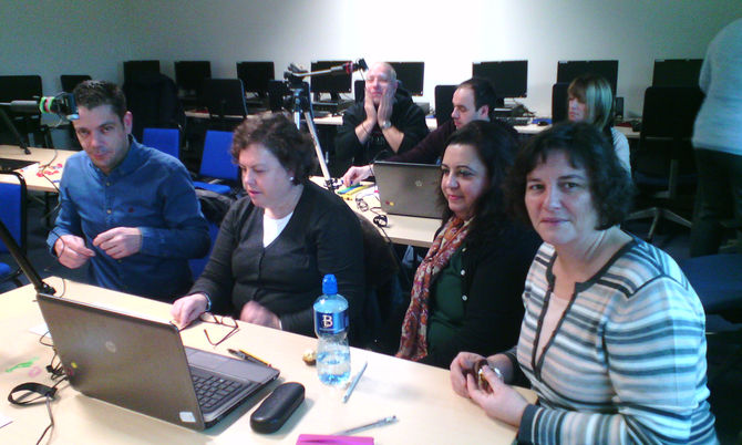 Portuguese teachers in Ireland for the training activities