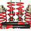 Thumbnail: Coilovers Adjustable Suspension Kit LADA -30 to -80mm LADA 2101-2107 RIVA NOVA