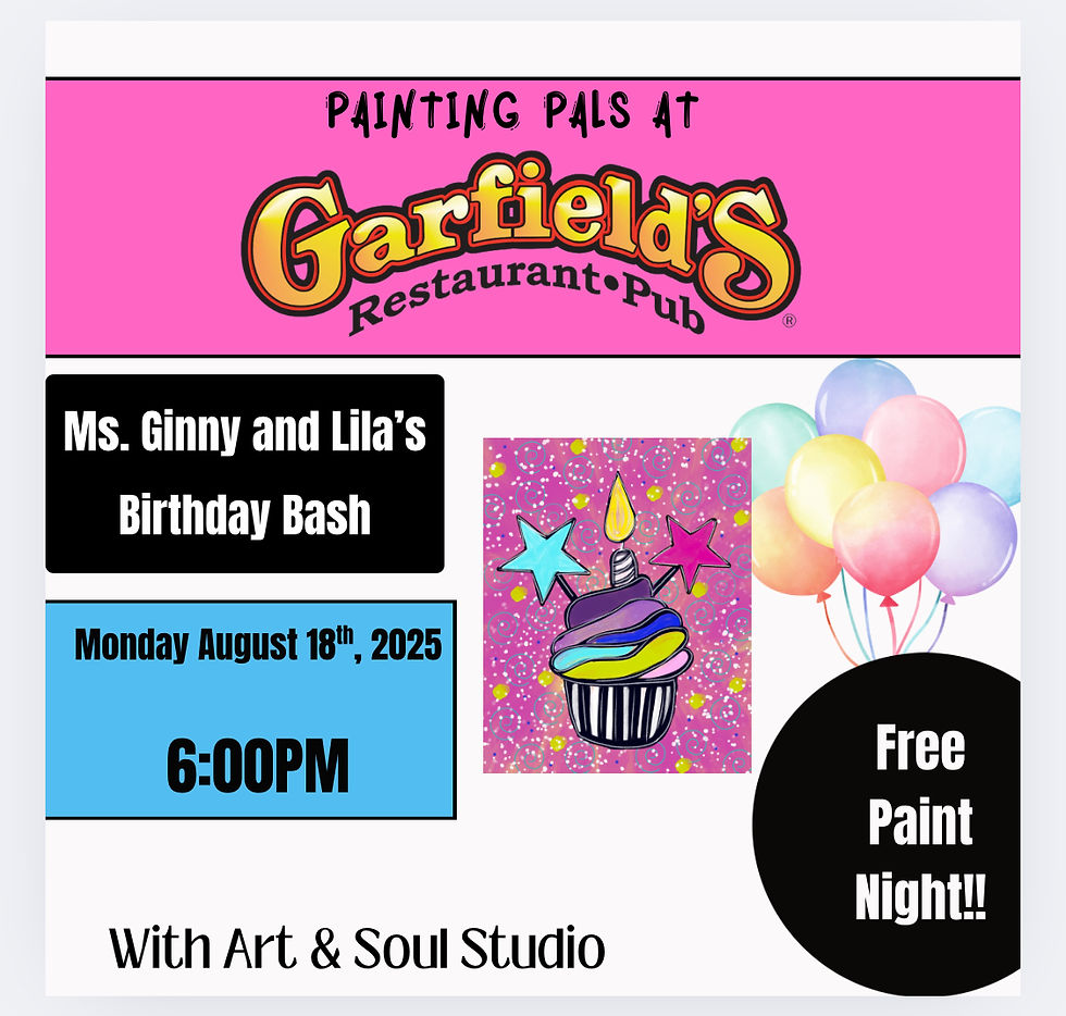 Ms. Ginny and Lila’s Birthday Bash Paint Party