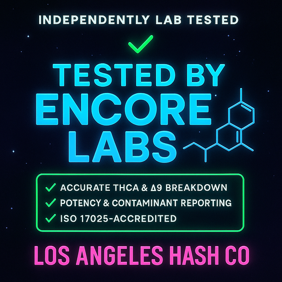 Encore Labs – Pasadena’s Trusted Lab for THCA & Cannabis Testing