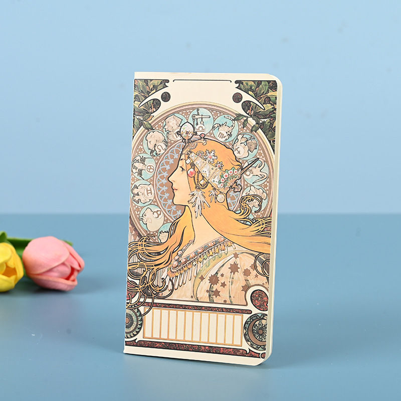 Thumbnail: 48K Mucha literary blank notebook