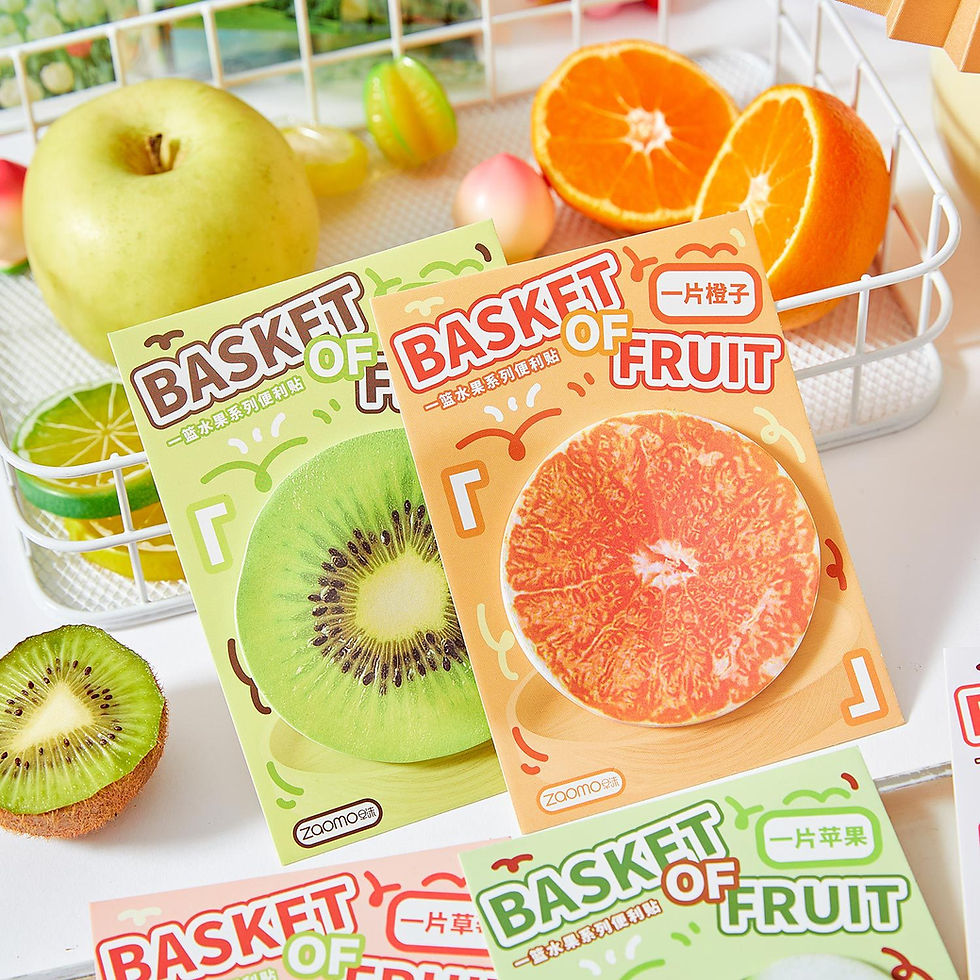 Thumbnail: Morning foam Fruit Series Paper Sticker Notes