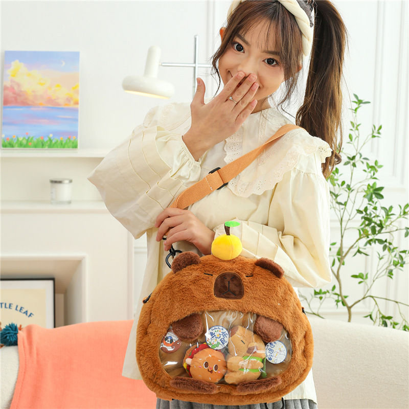Thumbnail: CapyBara Plush Female Student Bag
