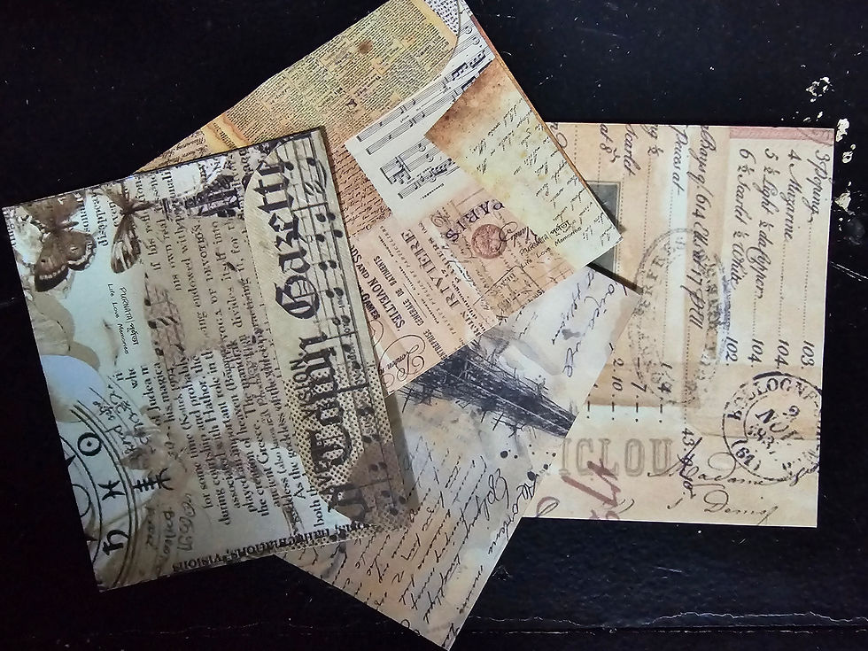 Thumbnail: 4 Pcs Retro Vintage Style Mini Envelope