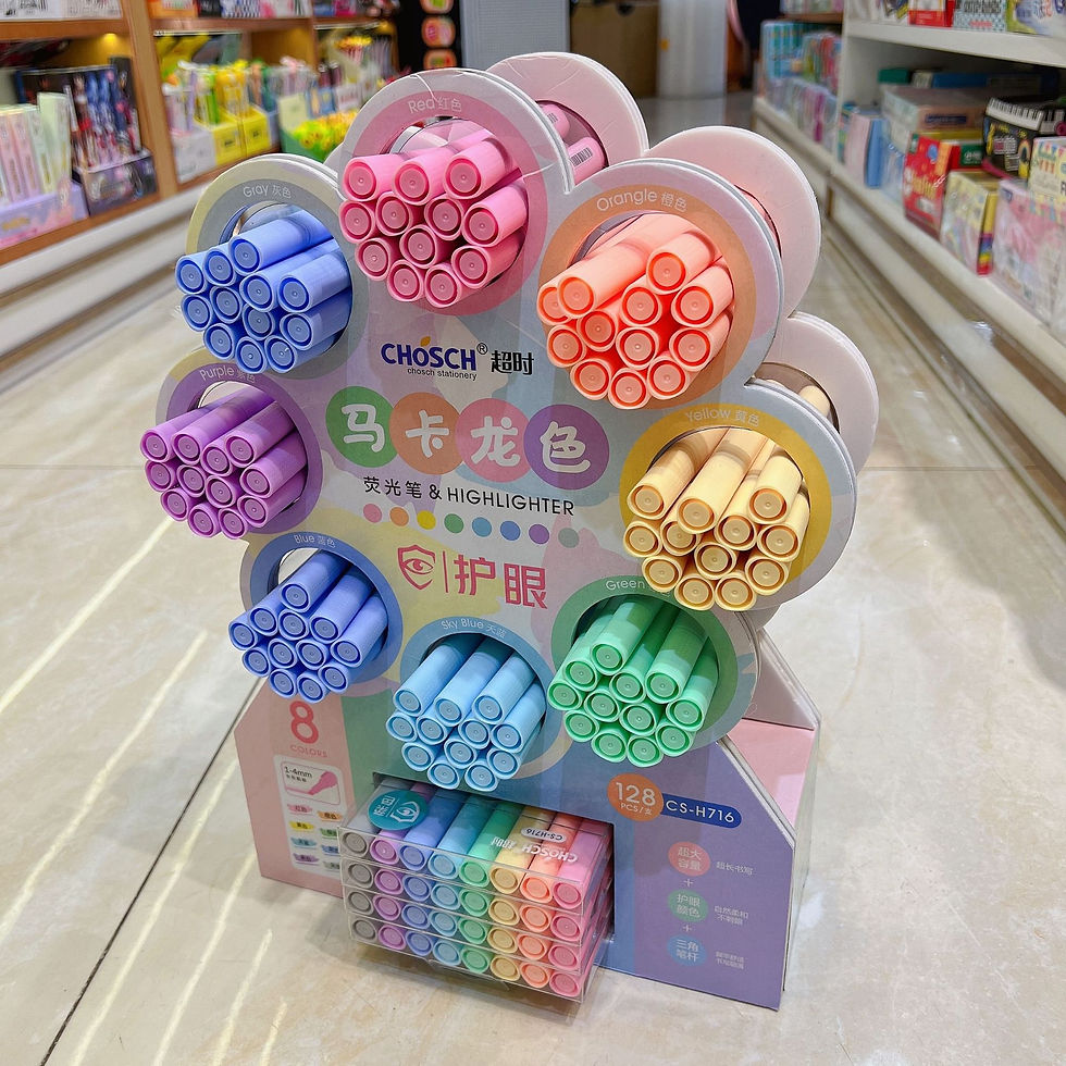 Thumbnail: 8 Color Macaroon Water Based Highlighter Pen Set