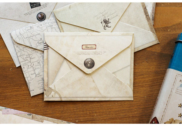 Thumbnail: Retro European Vintage Style 12pcs Mini Envelope