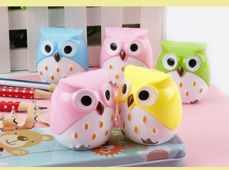 Thumbnail: Kawaii Owl Shape Double Hole Pencil Sharpnar