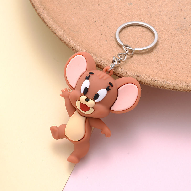Thumbnail: Creative Cartoon Tom and Jerry Small Keychain