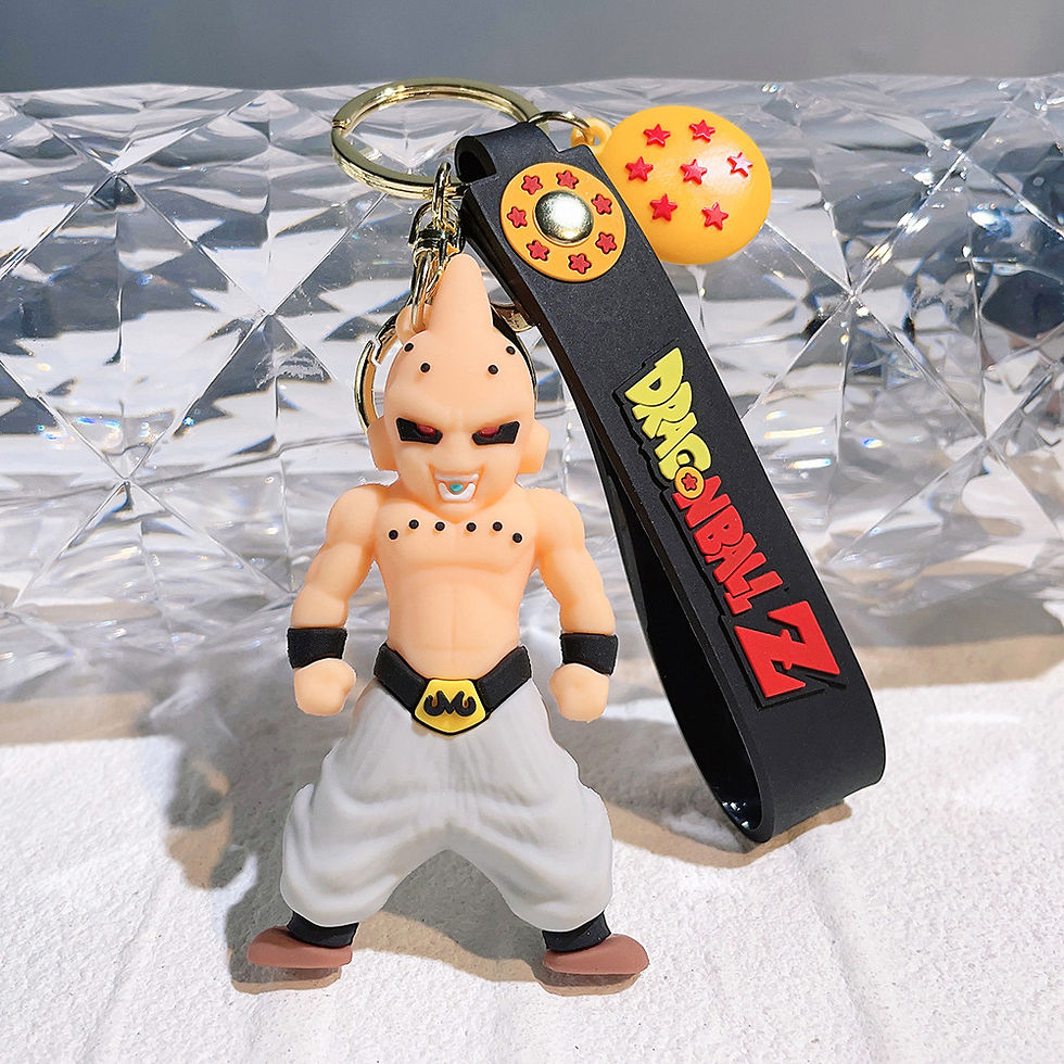 Thumbnail: Anime Dragon Ball Z Characters Silicone Keychain Pendent