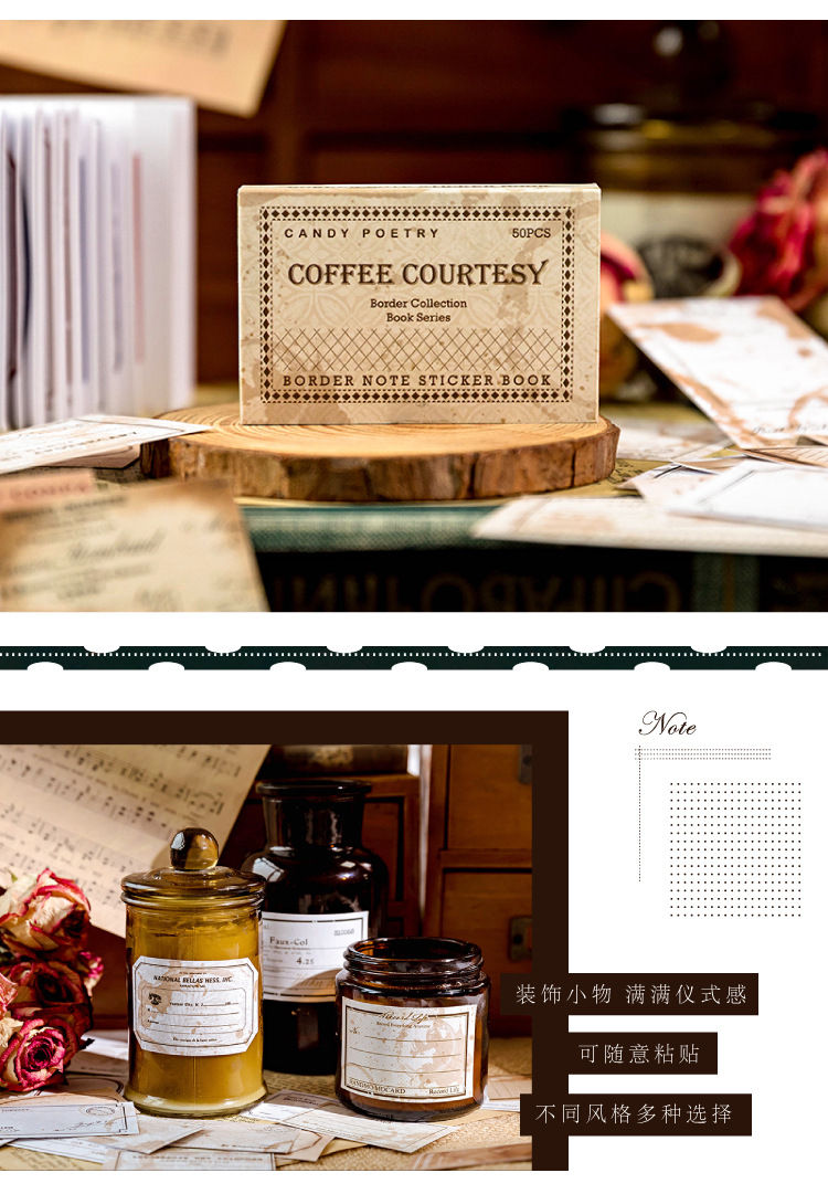 Thumbnail: Sugar Poem Gum Sticker Paper Border Collection 