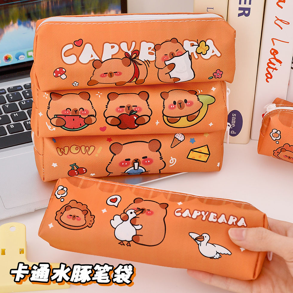 Thumbnail: Cute Capibara Student Pencil Pouch