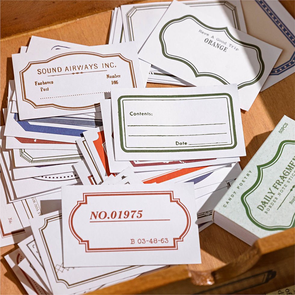 Thumbnail: Sugar Poem Gum Sticker Paper Border Collection 