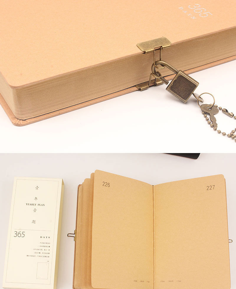 Thumbnail: Retro 365 Days Lock Notebook