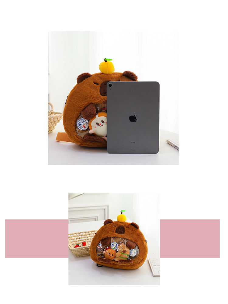 Thumbnail: CapyBara Plush Female Student Bag
