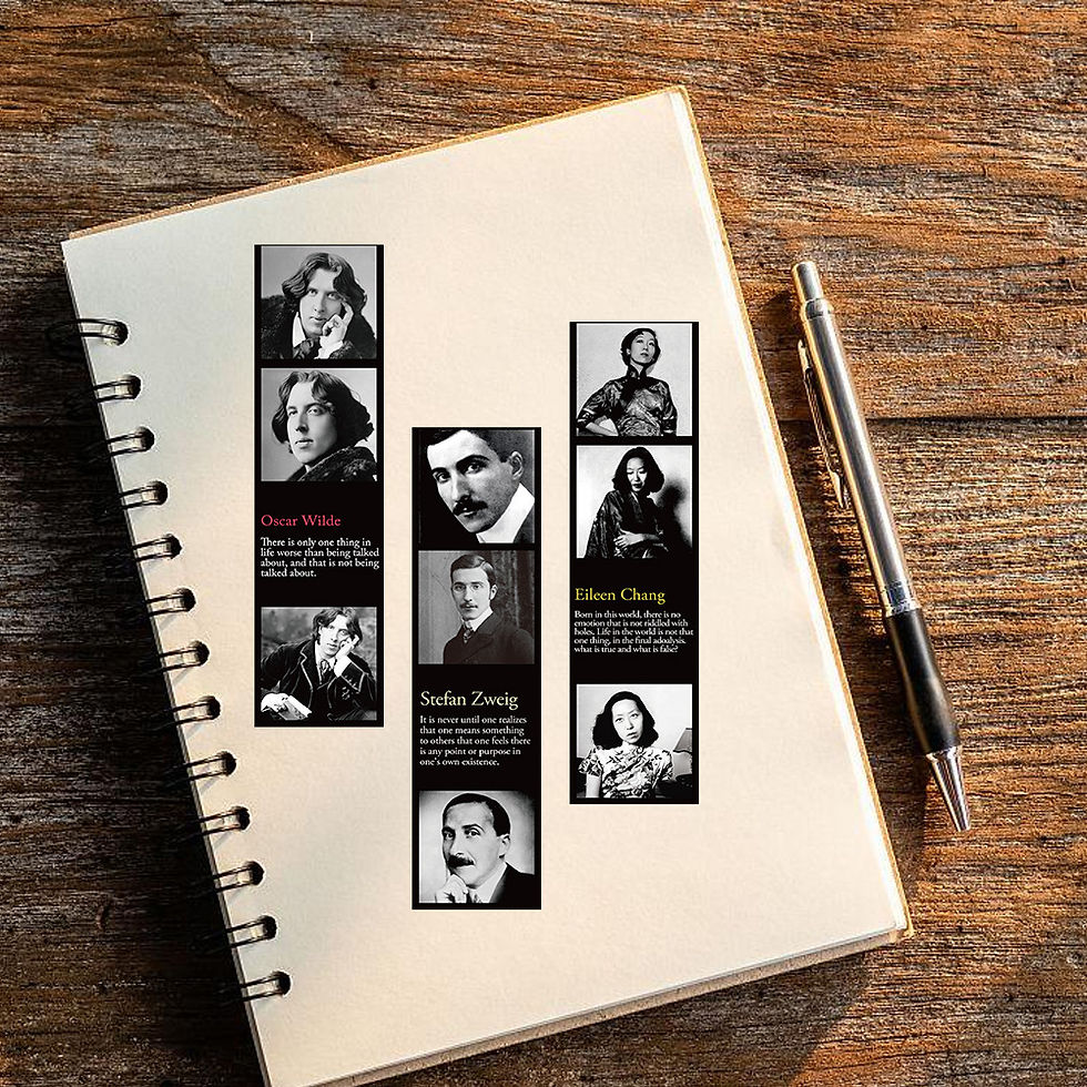 Thumbnail: 30 Famous Novel Man Creative Bookmark