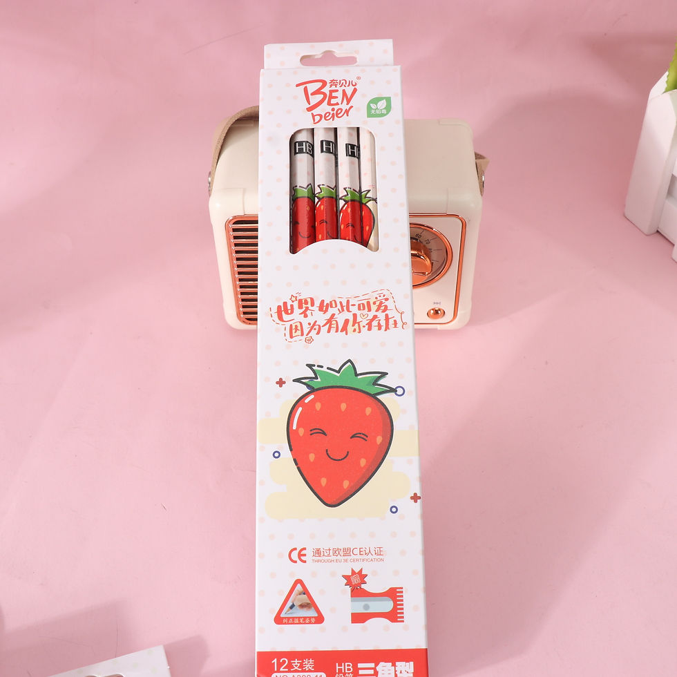 Thumbnail: Students Cute Fruits Shape HB Pencil 12 pcs Set
