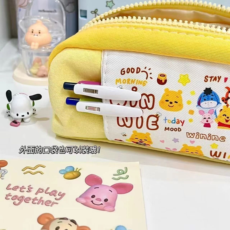 Thumbnail: Cute Cartoon Large Capacity Pencil Bag
