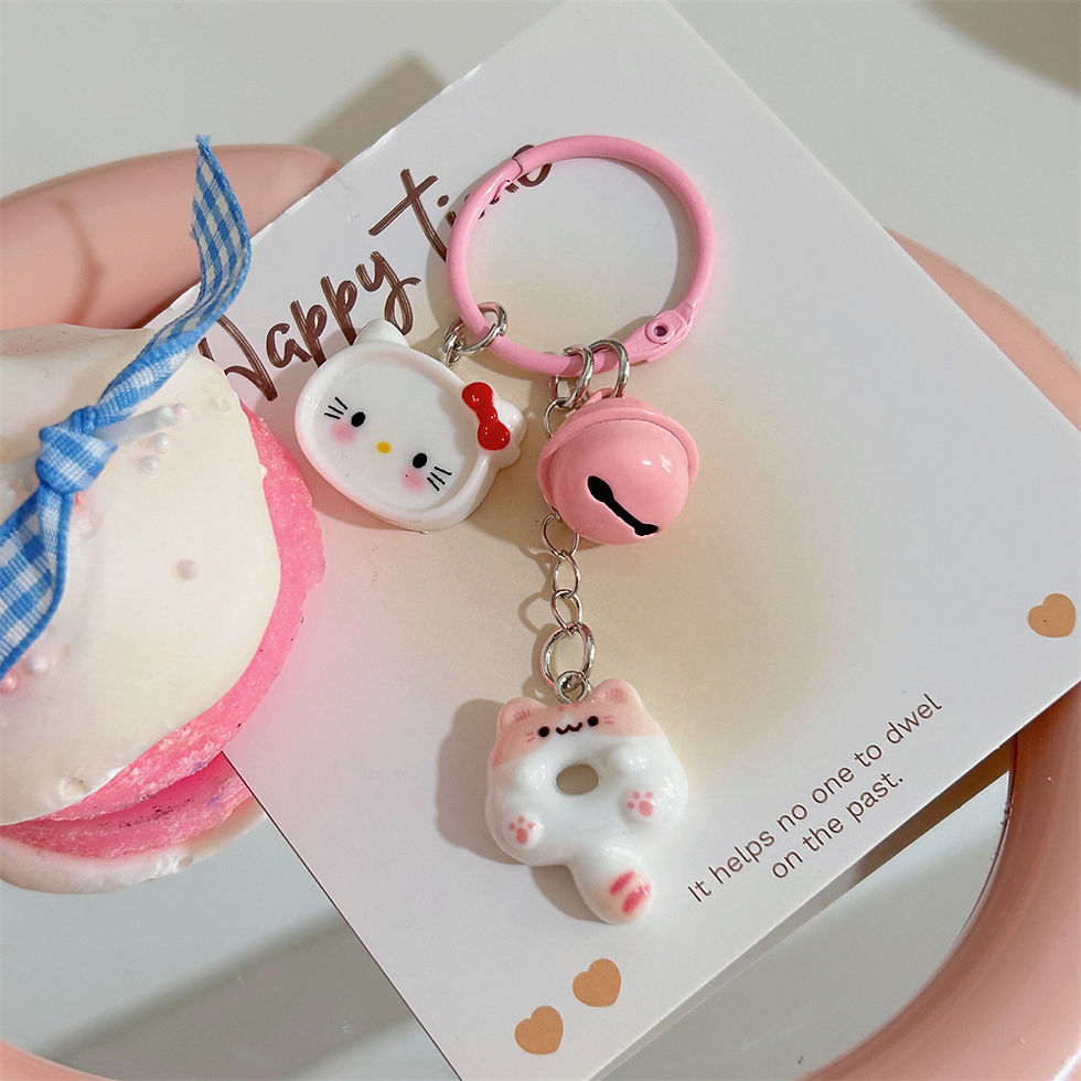 Thumbnail: Cute Cat Biscute String KeyChain