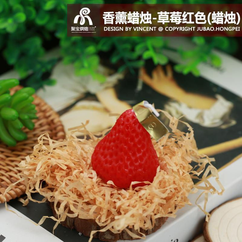 Thumbnail: Strawberry Shape Fragrance Hand Made Candle