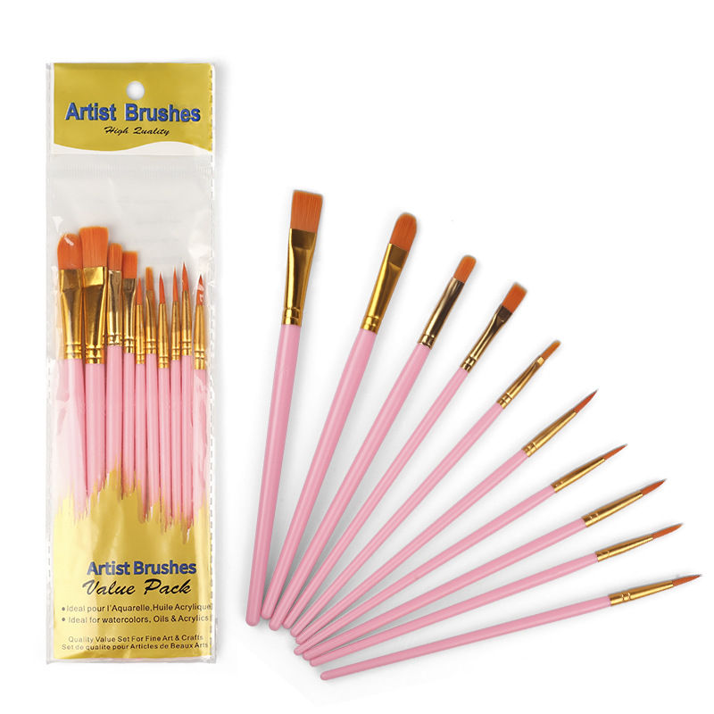 Thumbnail: 10 Pcs Artist Painting Brushes Set