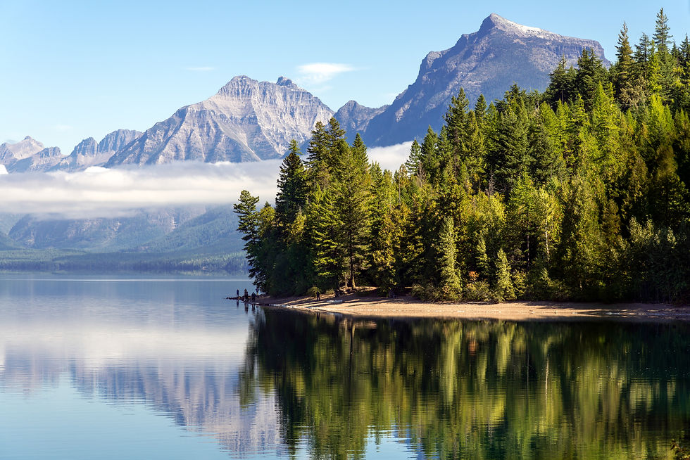 Montana mountains and a lake