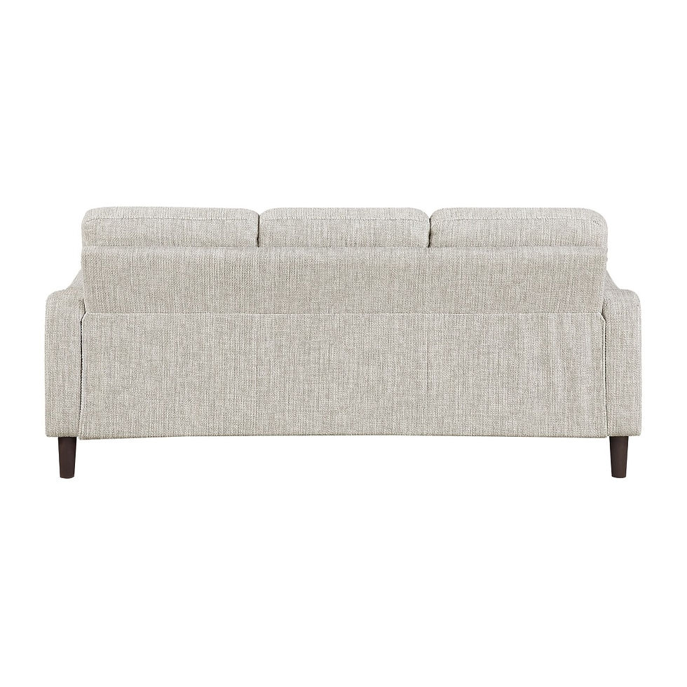 Thumbnail: 2-Piece Taupe Chenille Sofa & Loveseat Set, Modern Living Room Furniture