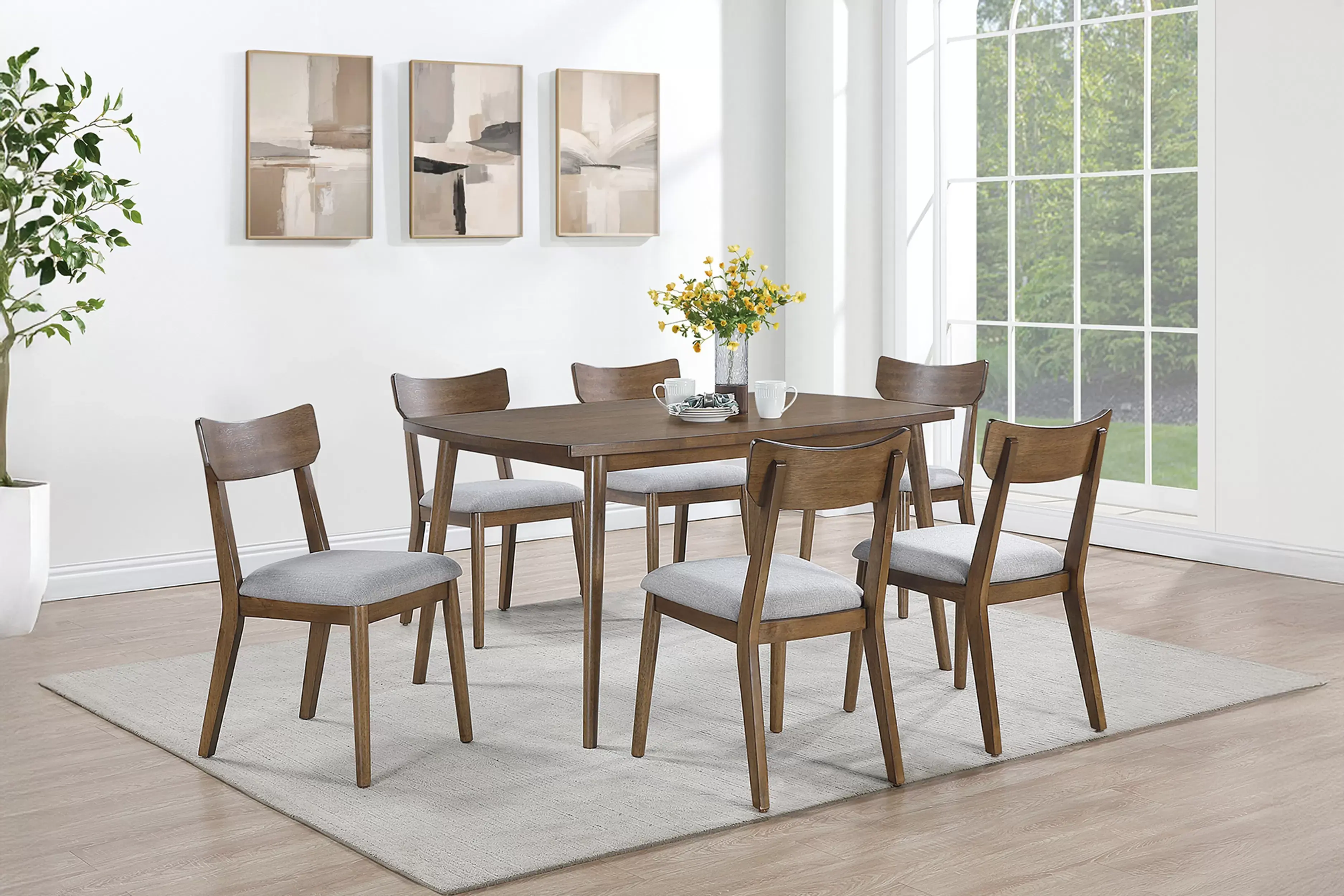 Dining Table Set | 6 Chairs & Modern Dining Table for Dining Room