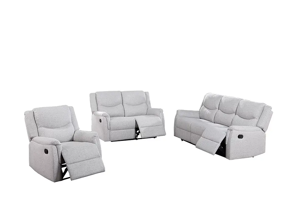 Thumbnail: 2-Piece Manual Reclining Sofa Set | Motion Sofa & Loveseat for Living Room