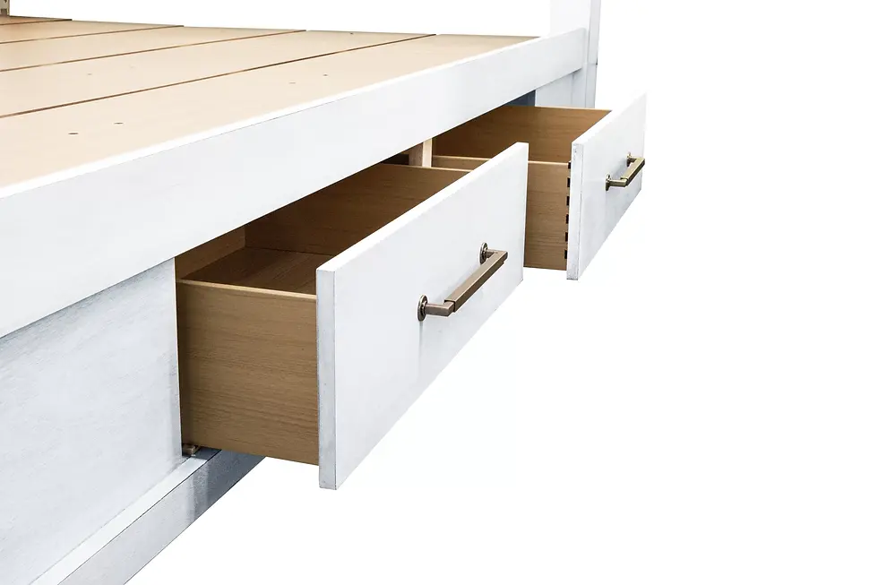 Thumbnail: Platform Storage Bed | Modern Bed Frame with LED Headboard & Storage Drawers