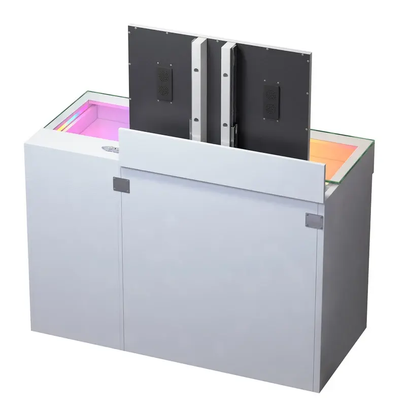 Thumbnail: VANITII Ascend Vanity Set with LED Mirror, RGB Lights & Storage