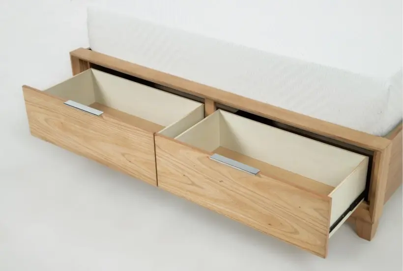 Thumbnail: Florian Platform Bed with Upholstered Headboard & Footboard Storage