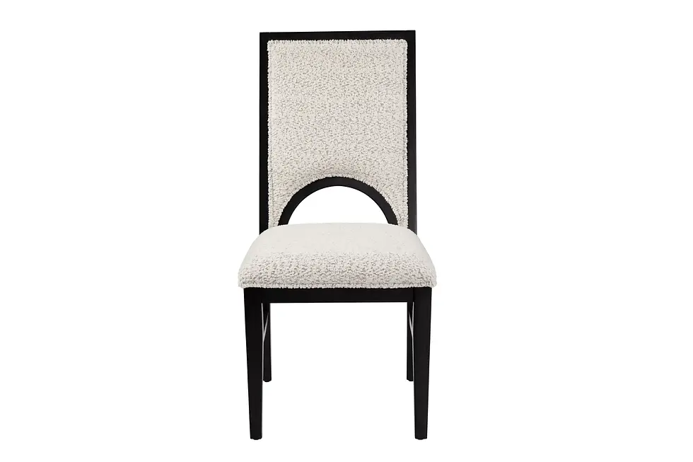 Thumbnail: Dining Set | 7-Piece Extendable Trestle Dining Table with 6 Upholstered Chairs