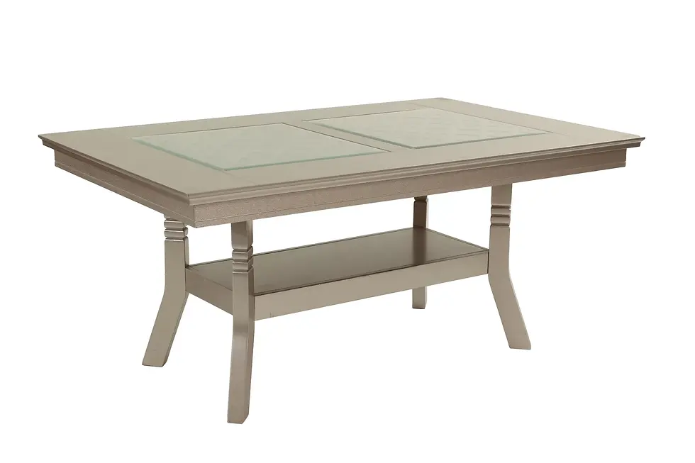 Thumbnail: 7-Piece Dining Set with Glass Top Table & 6 Chairs for Dining Room