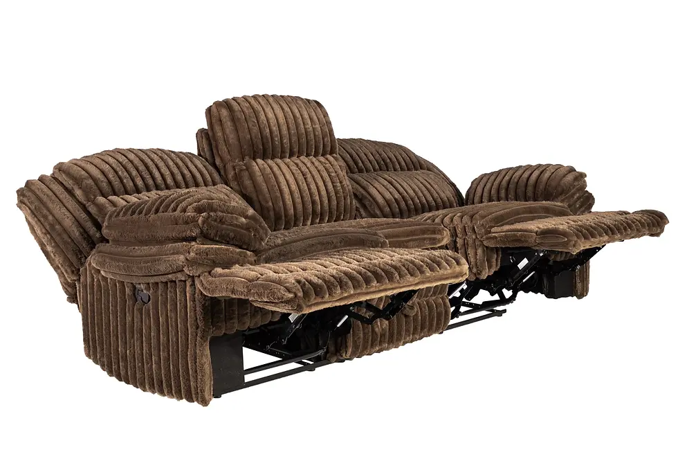 Thumbnail: 2-Piece Manual Recliner Set | Corduroy Sofa & Loveseat with Cup Holders