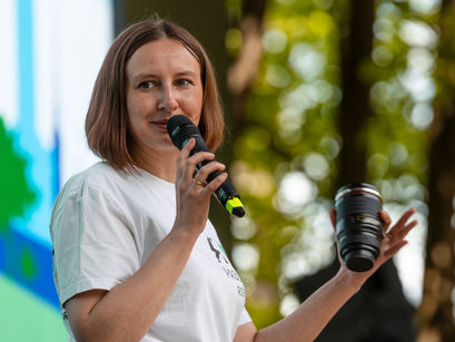 Polina Kosobokova - mother and leader of eco-movement Nevalyashka sharing