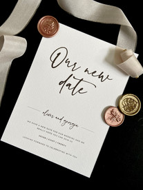 Our New Date Textured Card