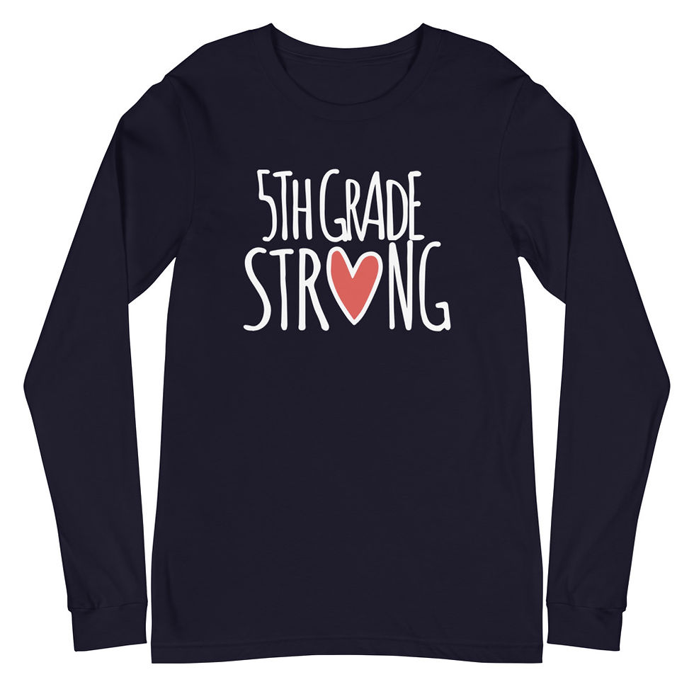 Thumbnail: 5th Grade Strong Unisex Long Sleeve Tee     
