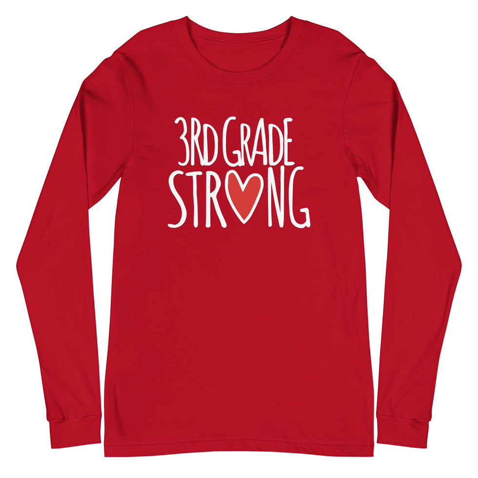 Thumbnail: 3rd Grade Strong Unisex Long Sleeve Tee   