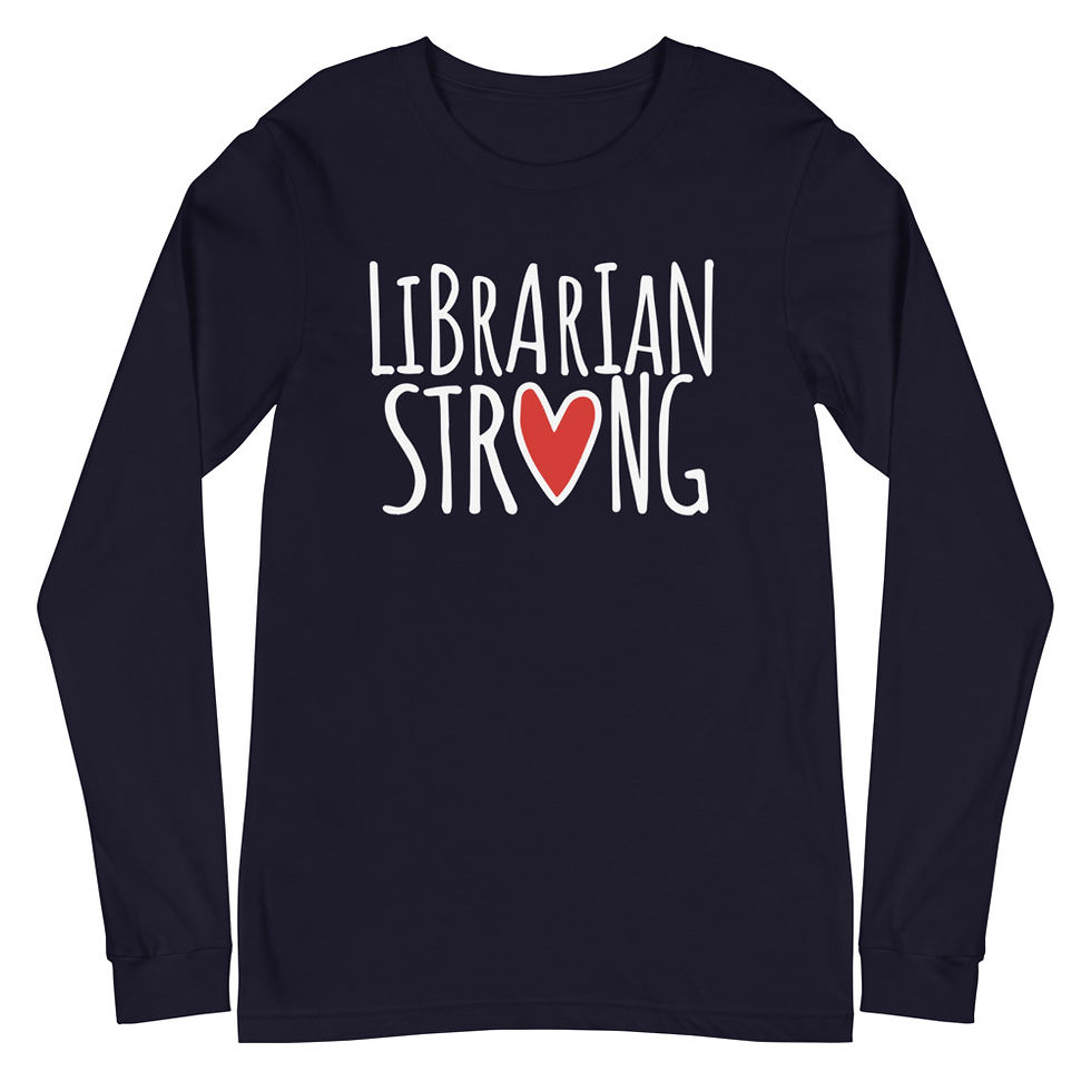 Thumbnail: Librarian Strong Unisex Long Sleeve Tee   