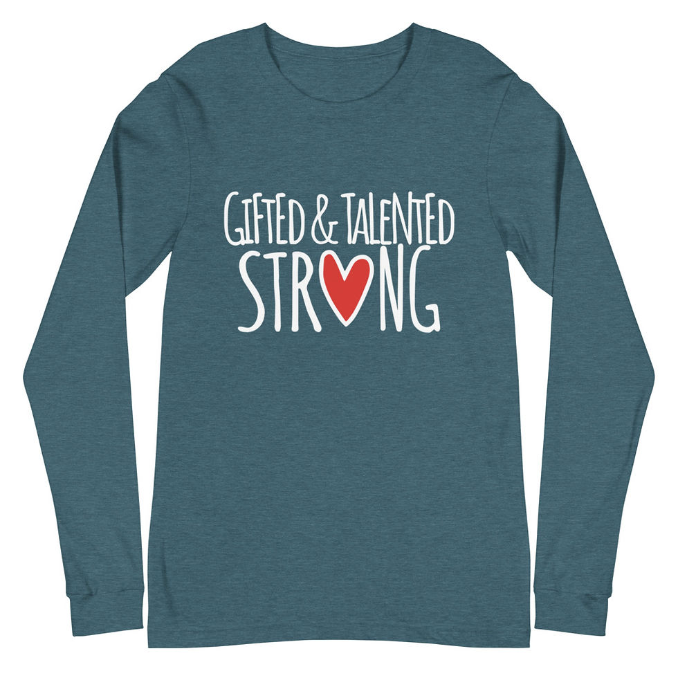 Thumbnail: Gifted & Talented Strong Unisex Long Sleeve Tee   