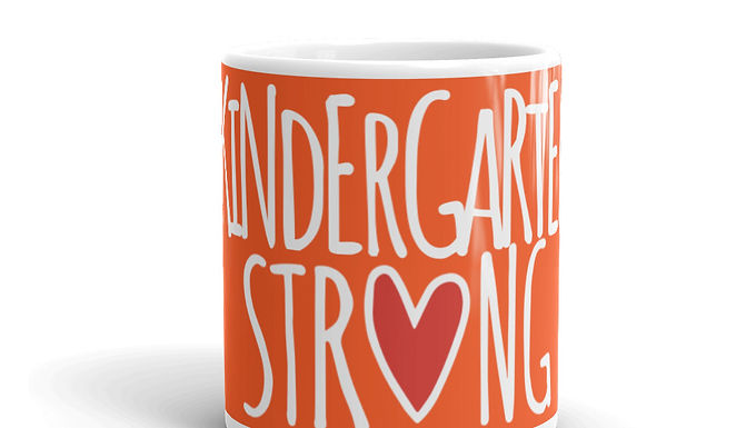  Kindergarten Strong mug outrageous orange