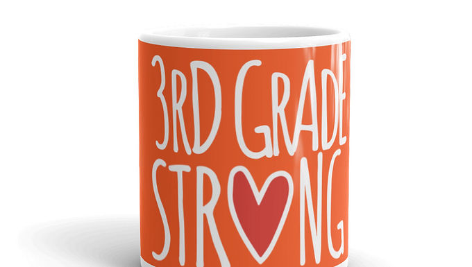  3rd Grade Strong mug outrageous orange