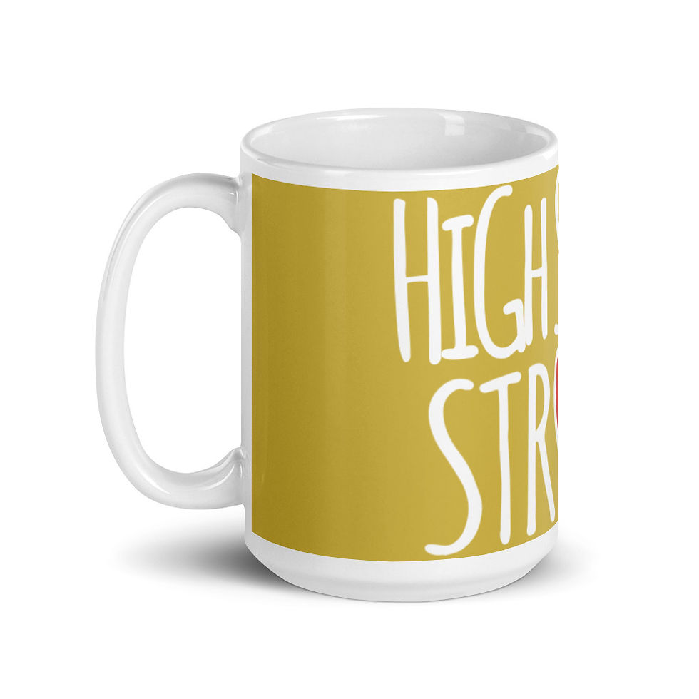Thumbnail: High School Strong mug old gold 15 oz. 